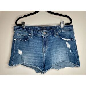 Lucky Brand Denim Shorts The Cut Off Distressed size 14